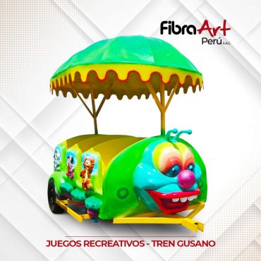 juego-recreativo-tren-gusano-niños-fibra-de-vidrio-fibraart-peru